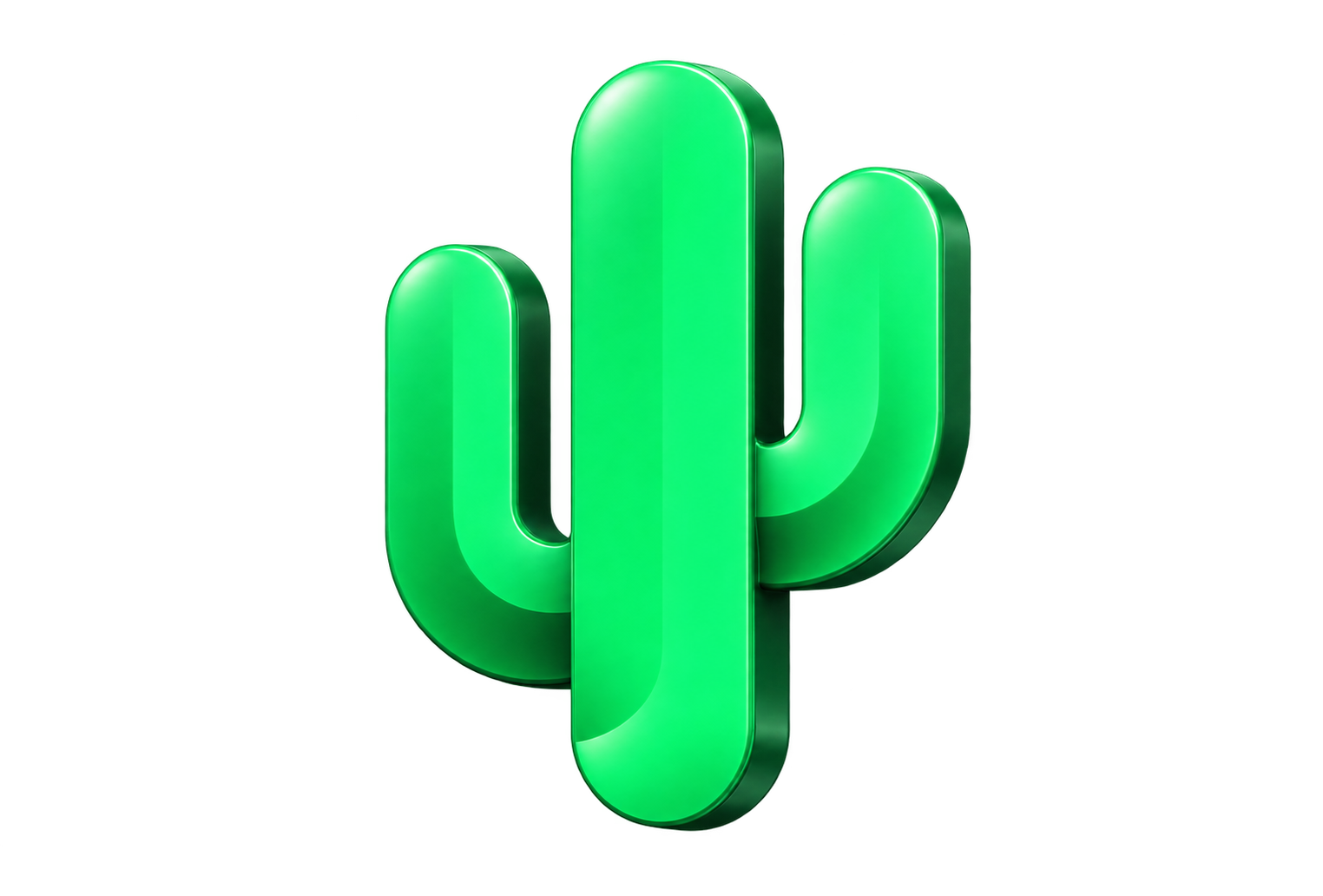 Símbolo 3D da CactoNext