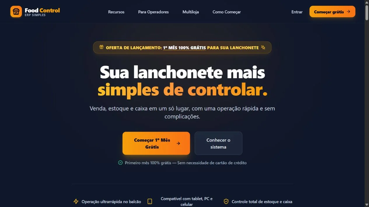 Prévia da apresentação pública do PDV Fácil